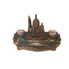 Vintage 1920's Paris Souvenir Dual Ink Well & Pen Holder