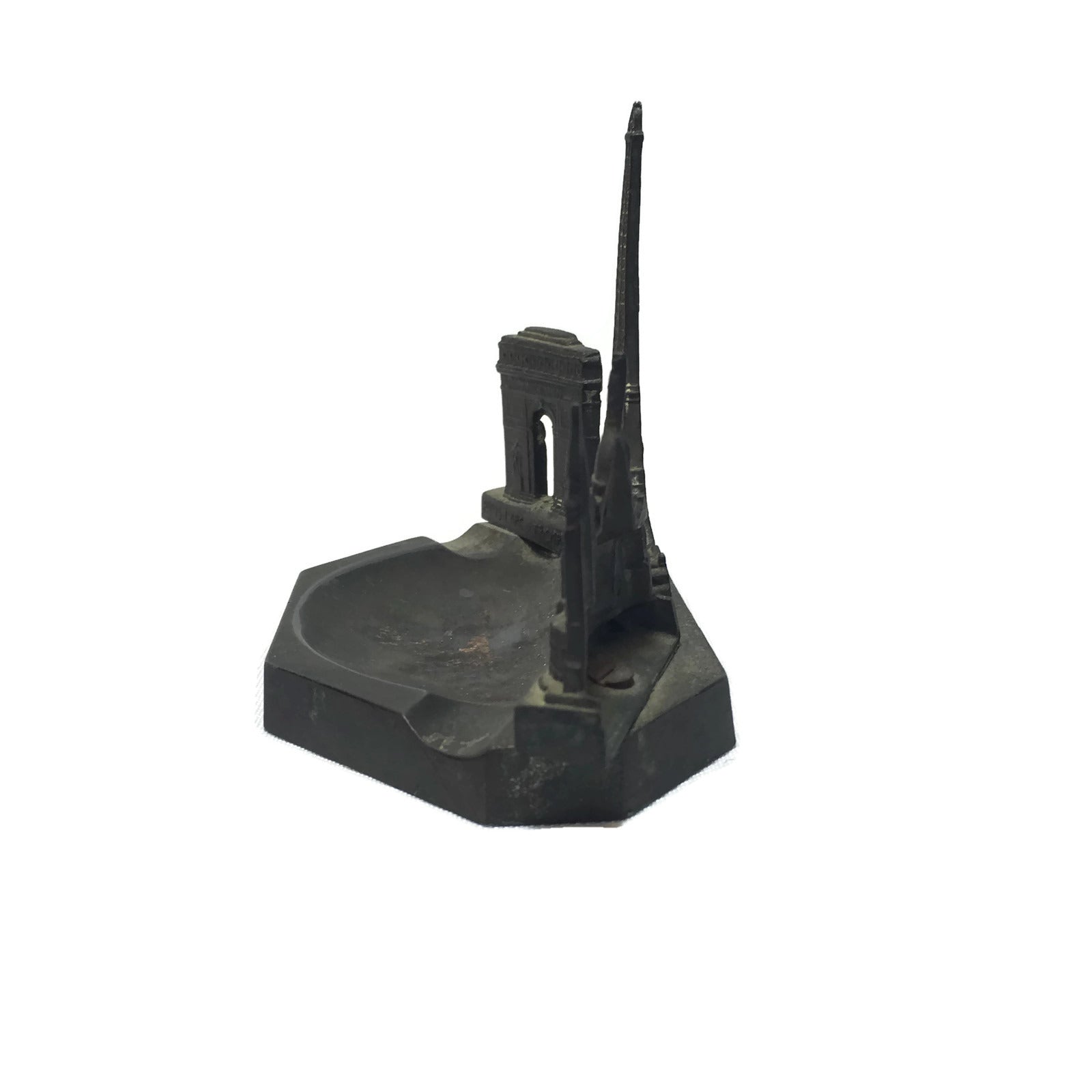 Vintage Paris Eiffel Tower Scare Coeur Arc De Triomphe Ashtray