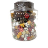 Antique Glass Canister Full Of Dice