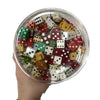Antique Glass Canister Full Of Dice