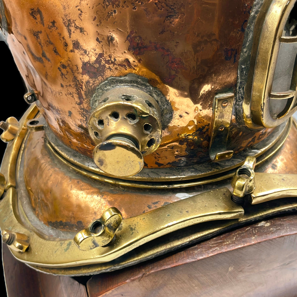 Antique Original Siebe Gorman Naval Diving Helmet