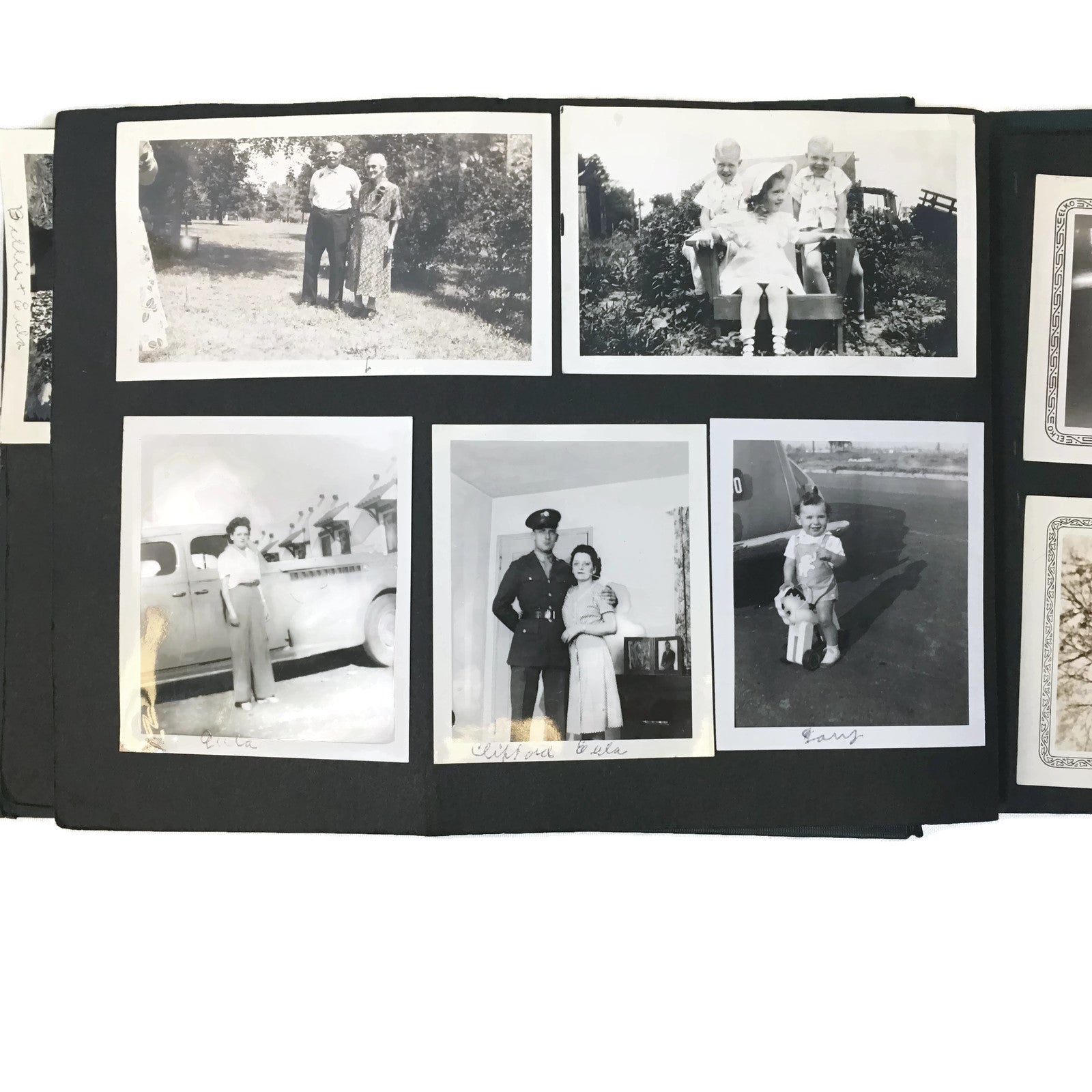 Vintage Photo Album w/ 80+ Photographs