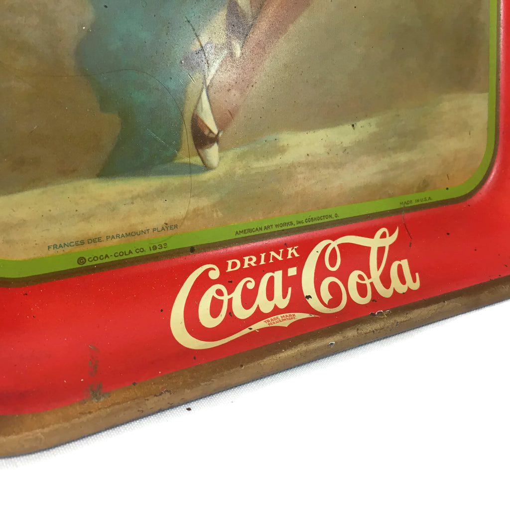"Frances Dee" Movie Star 1932 Coca-Cola Tray