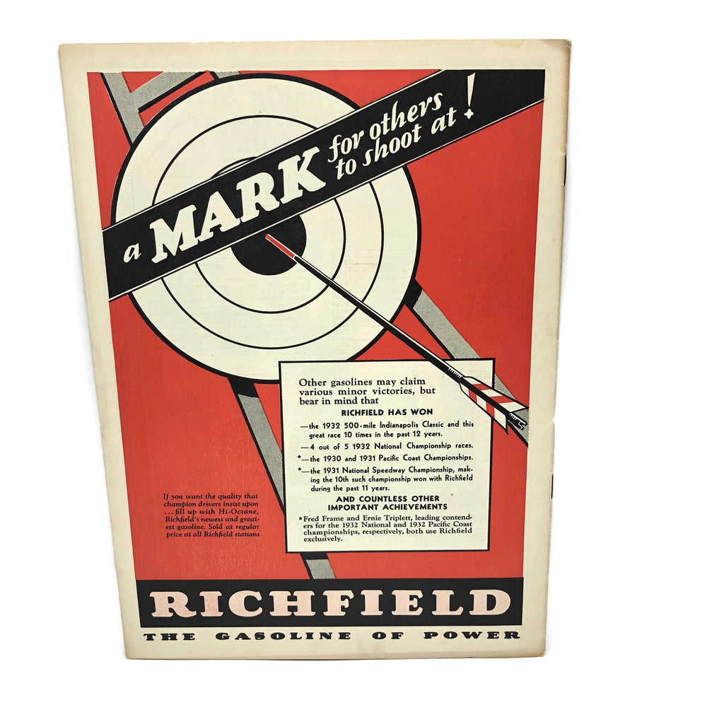 Legion Ascot Speedway October 1932 Issue