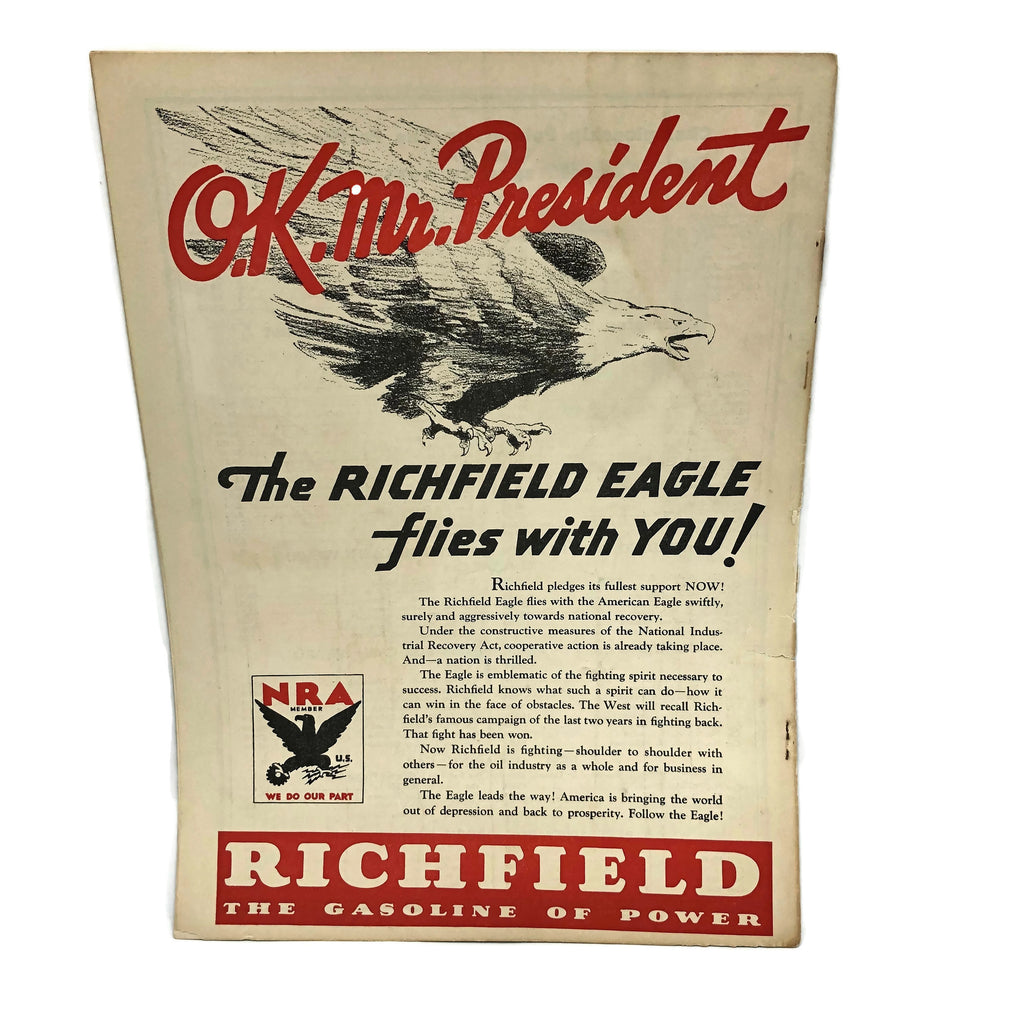 Legion Ascot Speedway 1933 August Issue