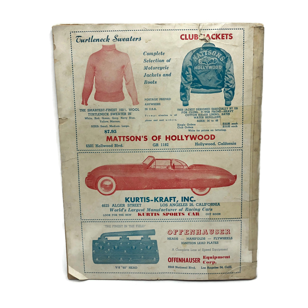 Vintage 1949 West Coast Racing Album Annual Issue