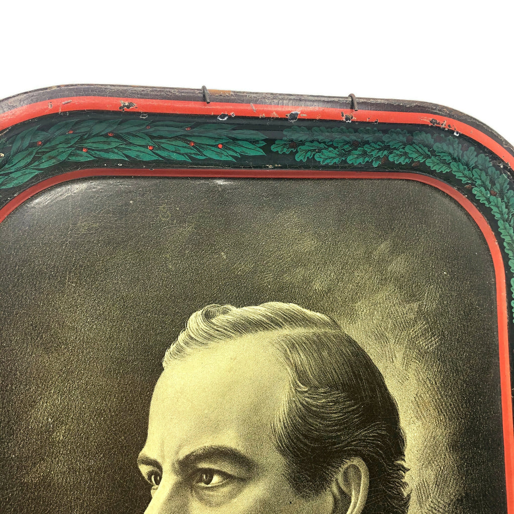 Antique William Jennings Bryan Memorial Tin Litho Tray Circa 1925