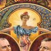 C. 1900 McKinley Roosevelt Tin Litho Jugate Advertising Tray