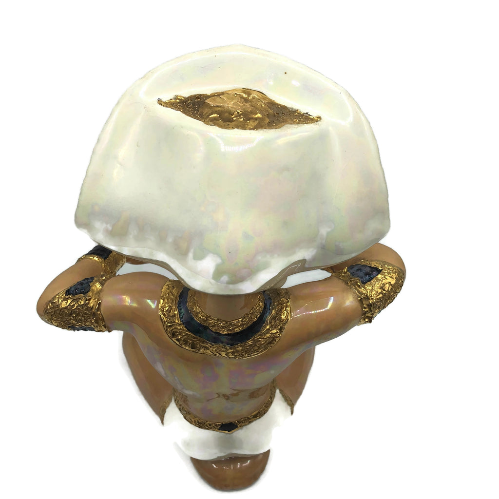 Vintage 1950’s Pair of Asian Ceramic Figurines