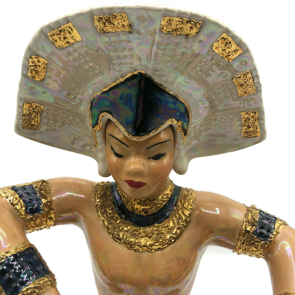 Vintage 1950’s Pair of Asian Ceramic Figurines