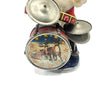 Vintage Battery Santa Playing Drums Toy (As Is)