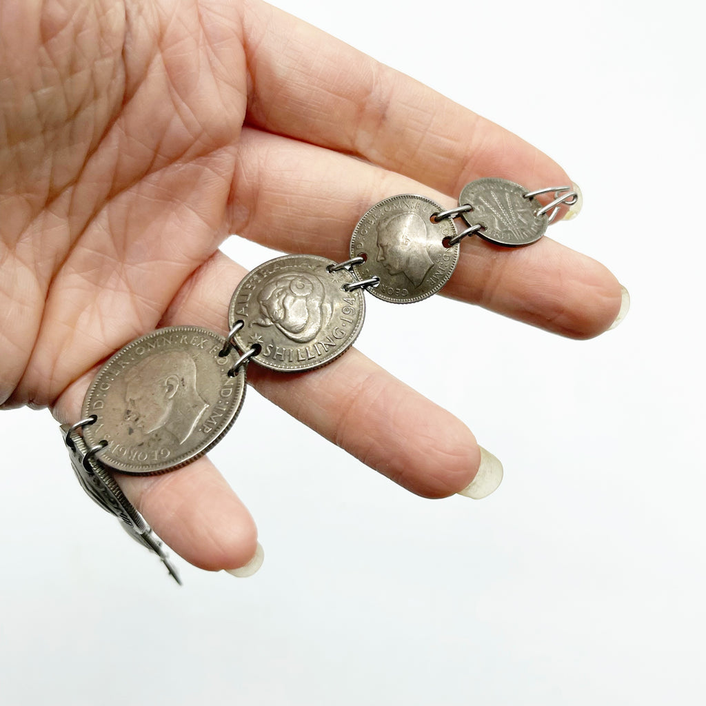 Vintage Love Token Coin Bracelet