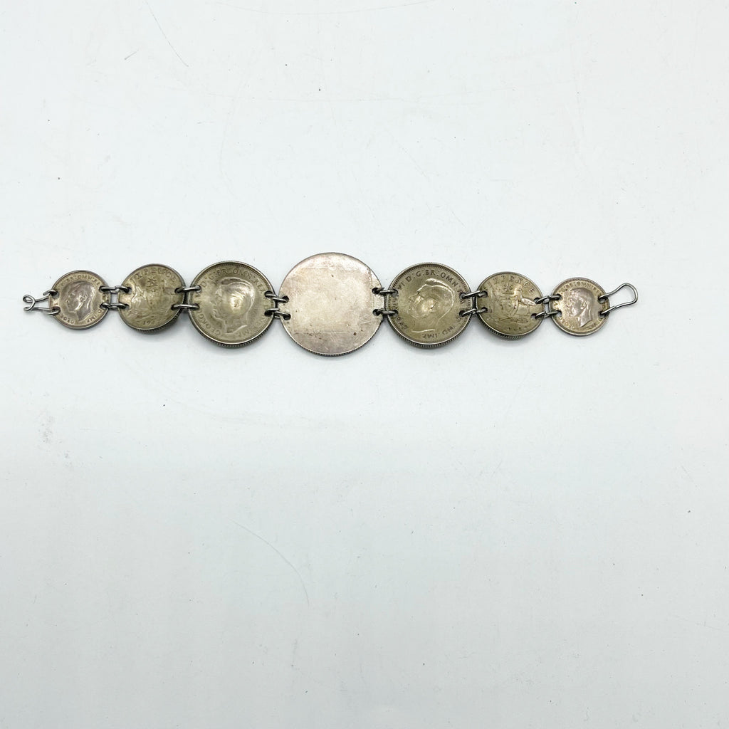 Vintage Love Token Coin Bracelet
