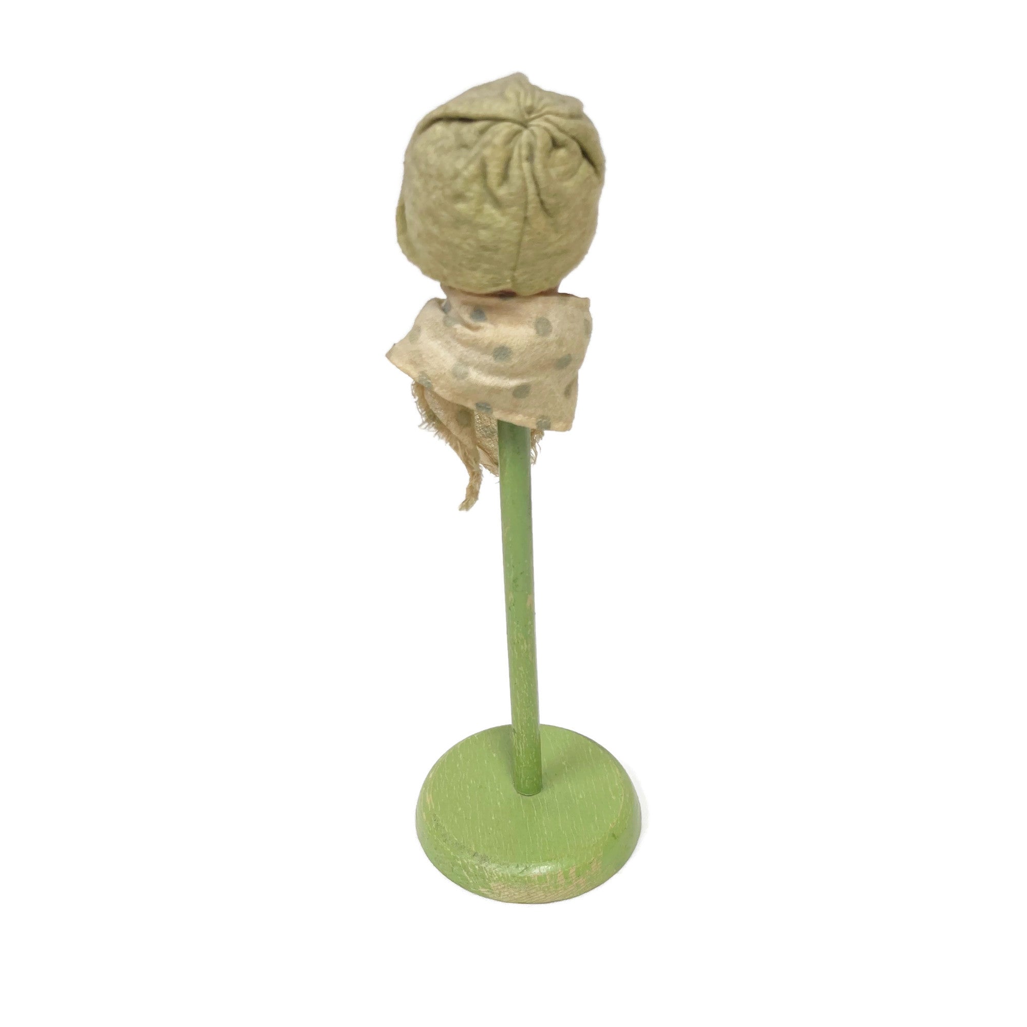 Vintage 1920’s-30’s Side Eye Doll Head Wig/ Hat Stand
