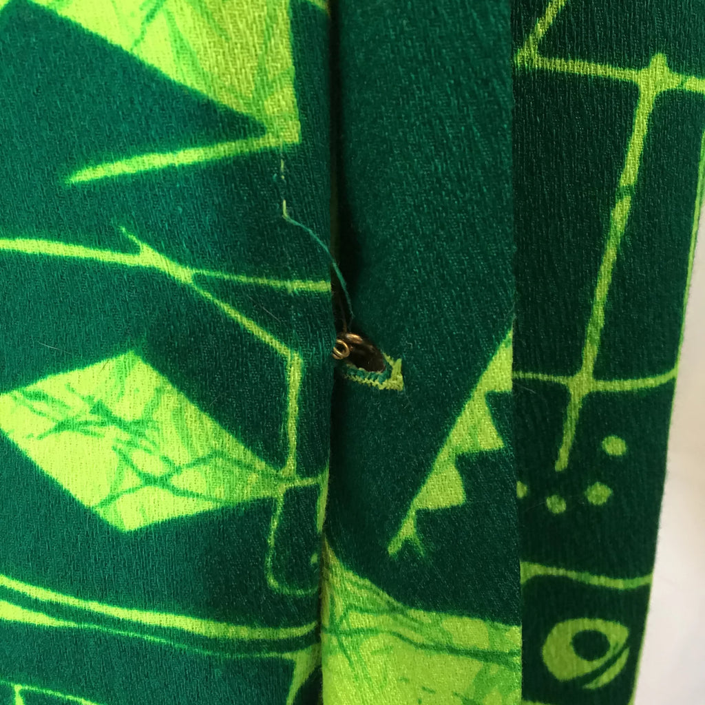 Vintage Men's 1970's Lime Green Hawaiian Shirt