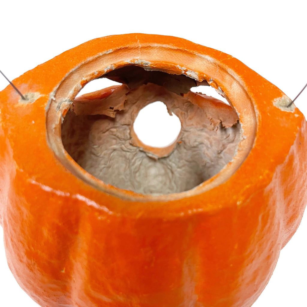 Antique Pressed Cardboard Jack O’ Lantern Lantern W/ Handle