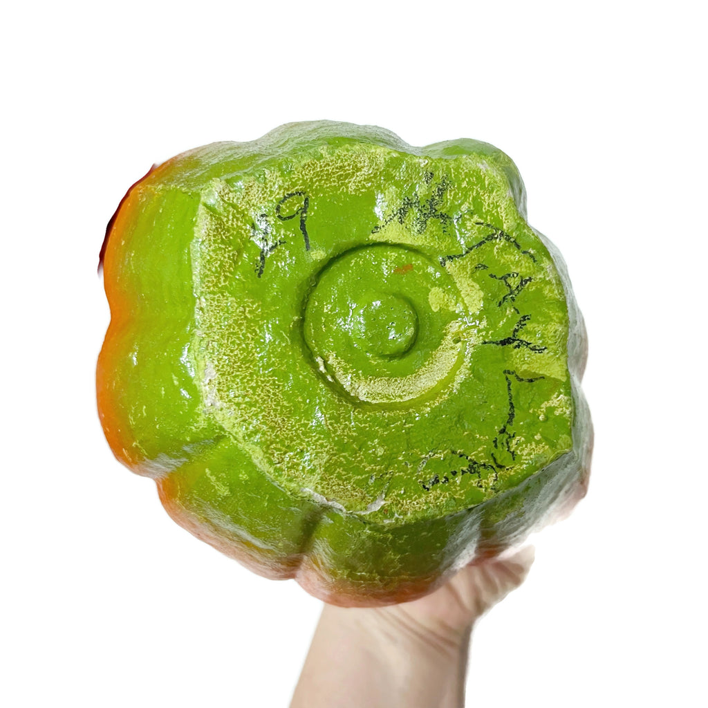 Antique Pressed Cardboard Jack O’ Lantern Lantern W/ Handle