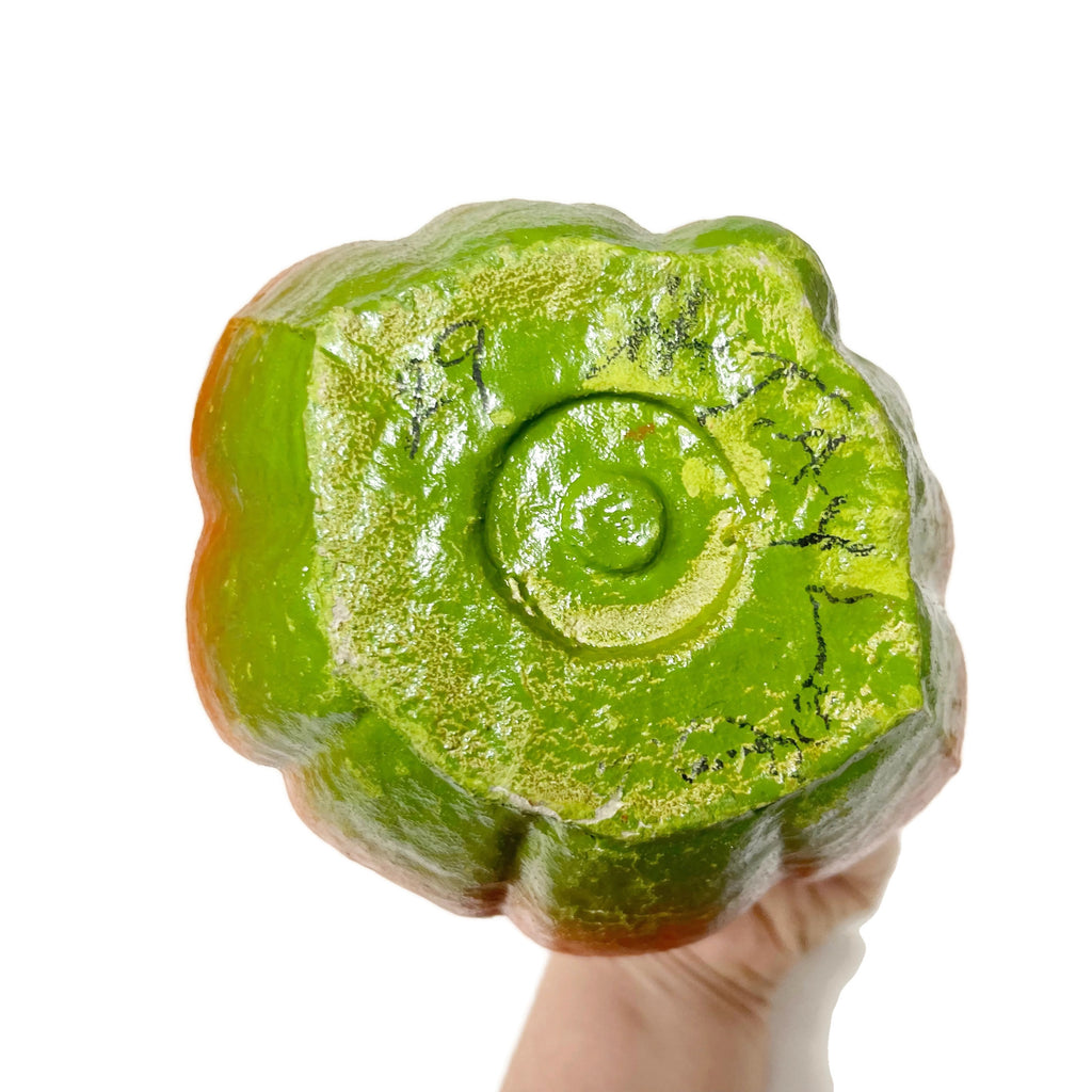 Antique Pressed Cardboard Jack O’ Lantern Lantern W/ Handle