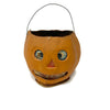 Vintage Small Jack o' Lantern Halloween Lantern W/ Paper Liner & Handle