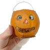 Vintage Small Jack o' Lantern Halloween Lantern W/ Paper Liner & Handle