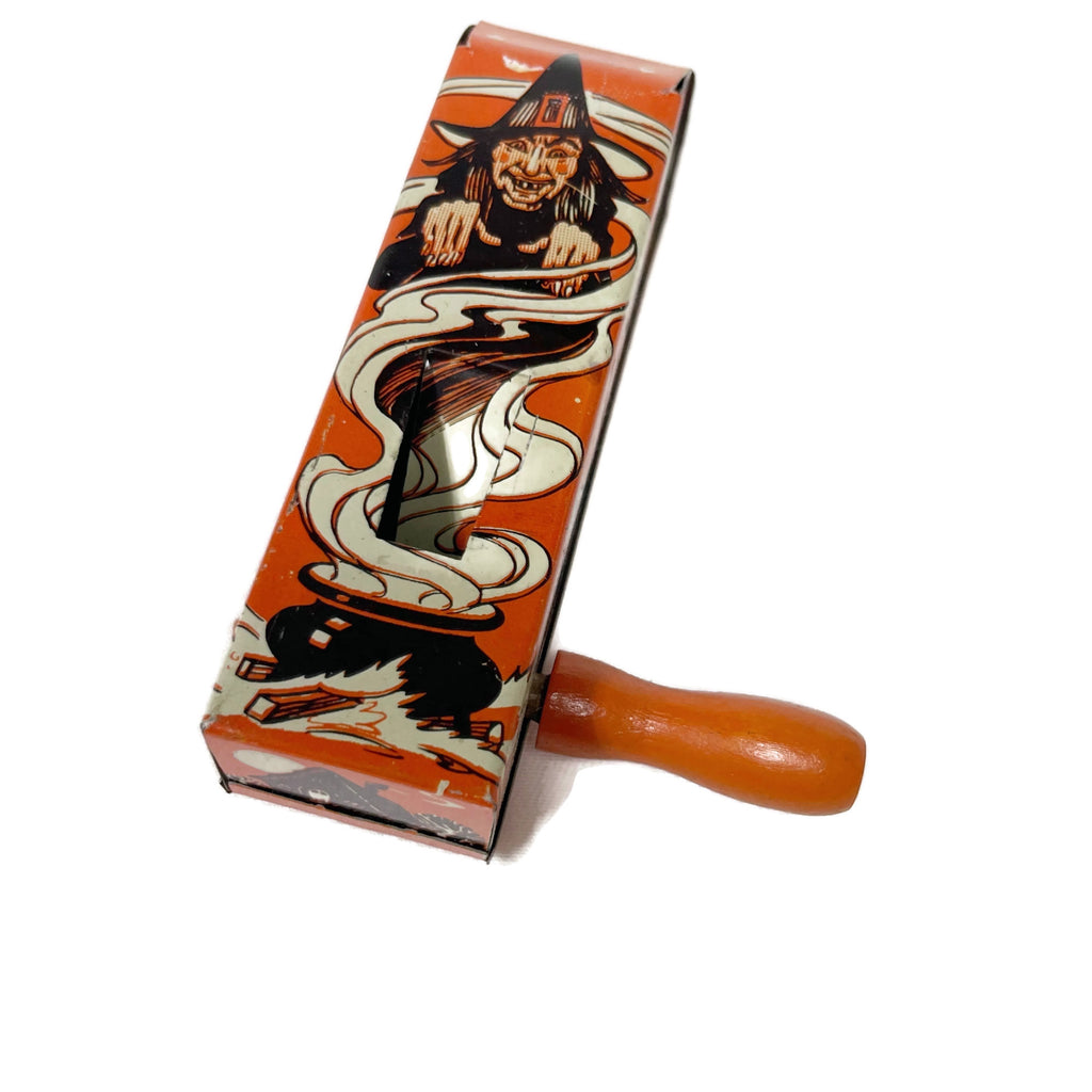Vintage Halloween Witch Ratchet Noise Maker
