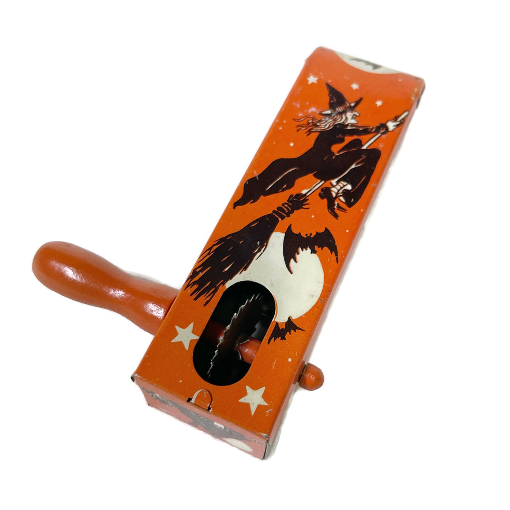 Vintage Halloween Witch Ratchet Noise Maker