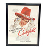 Framed Original Chesterfield Advertisement