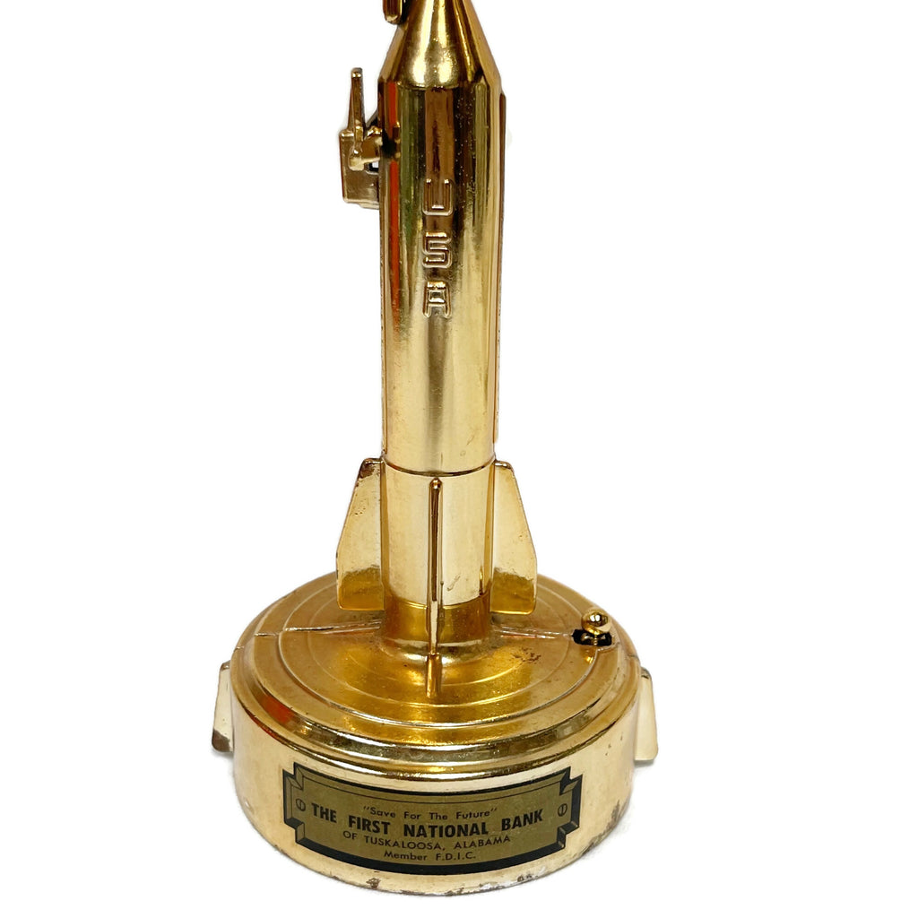 Vintage made for First National Bank Promo Rocket Ship/ Moon Bank