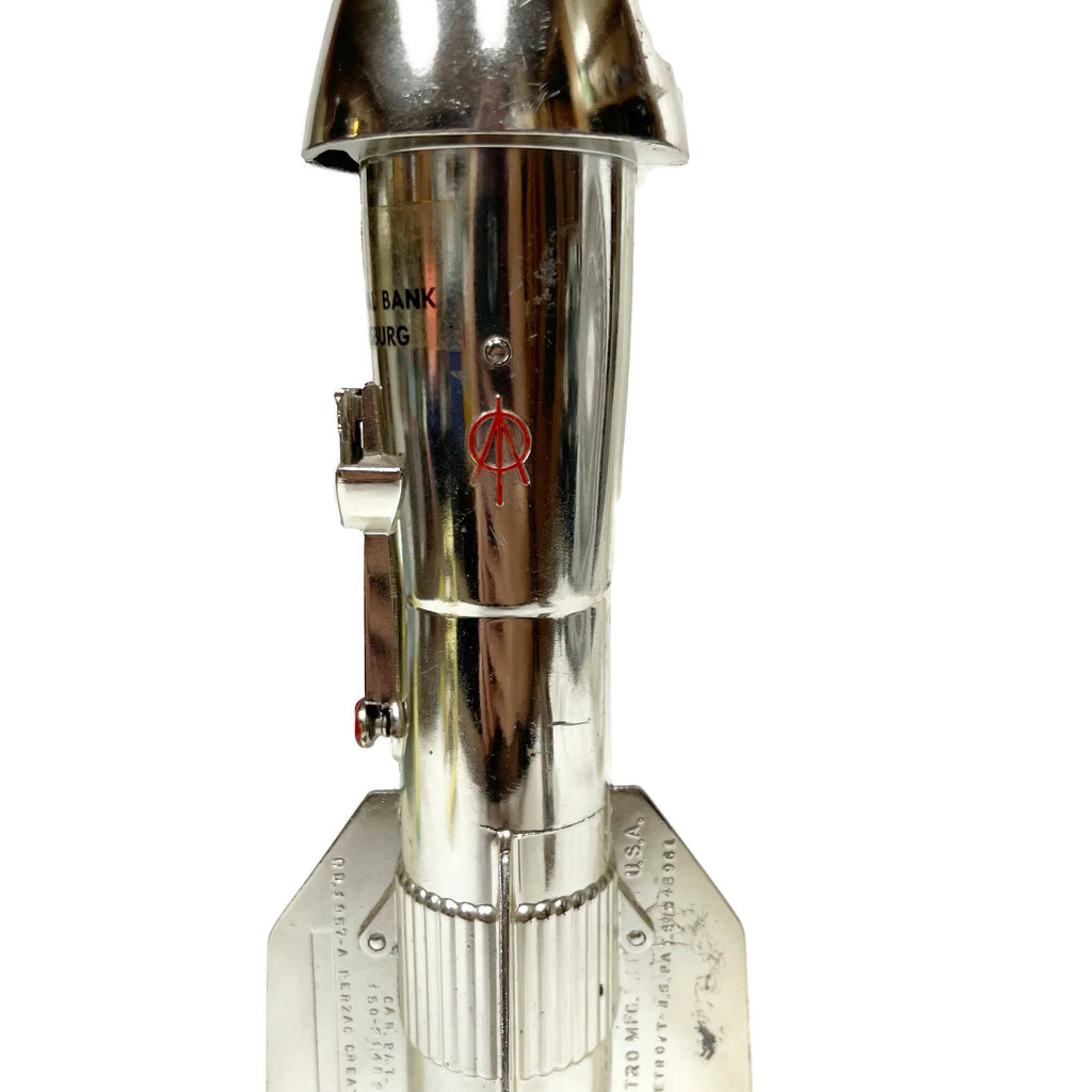 Vintage Mid Century Astro Rocket Ship Bank