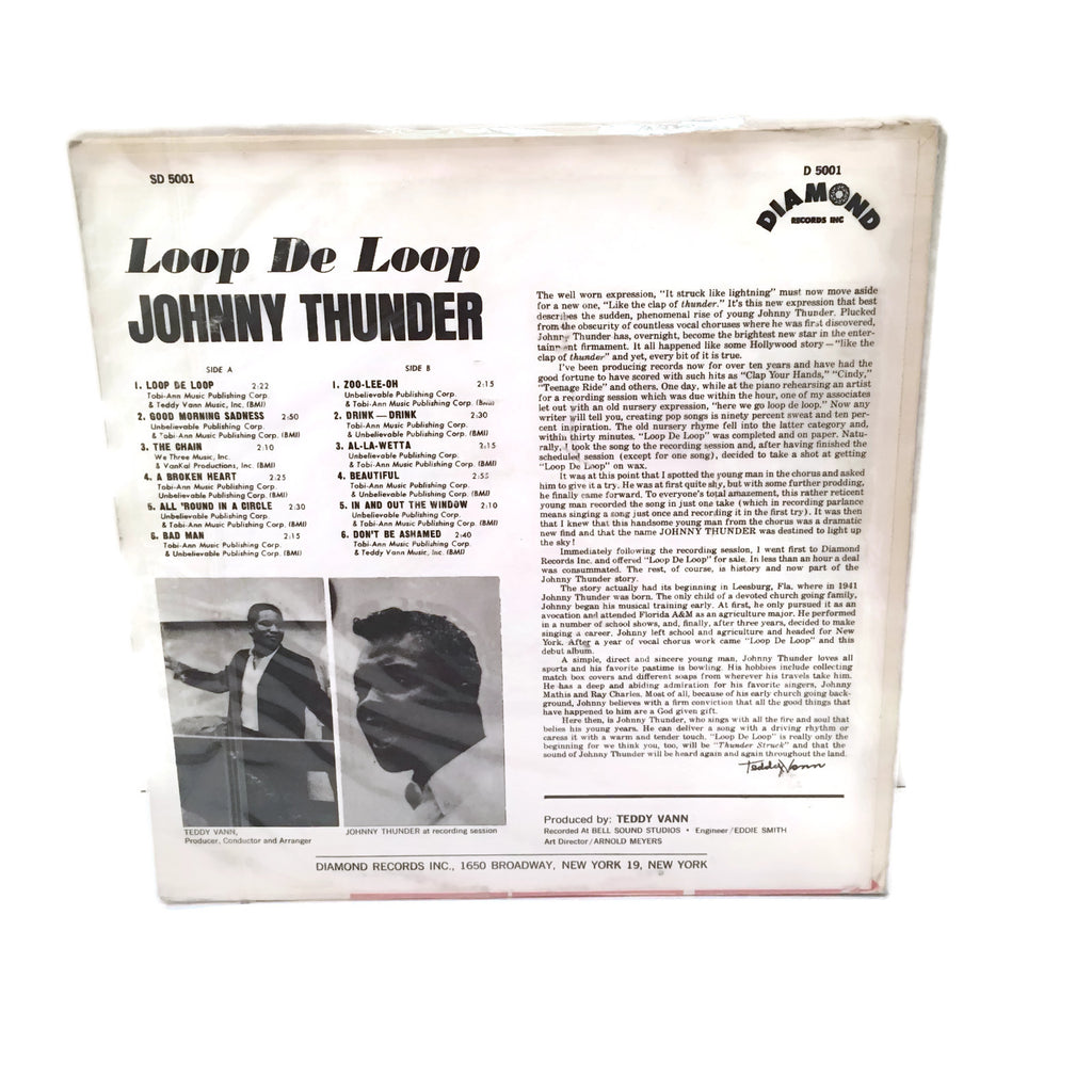 Johnny Thunder "Loop De Loop" Stereo Record LP