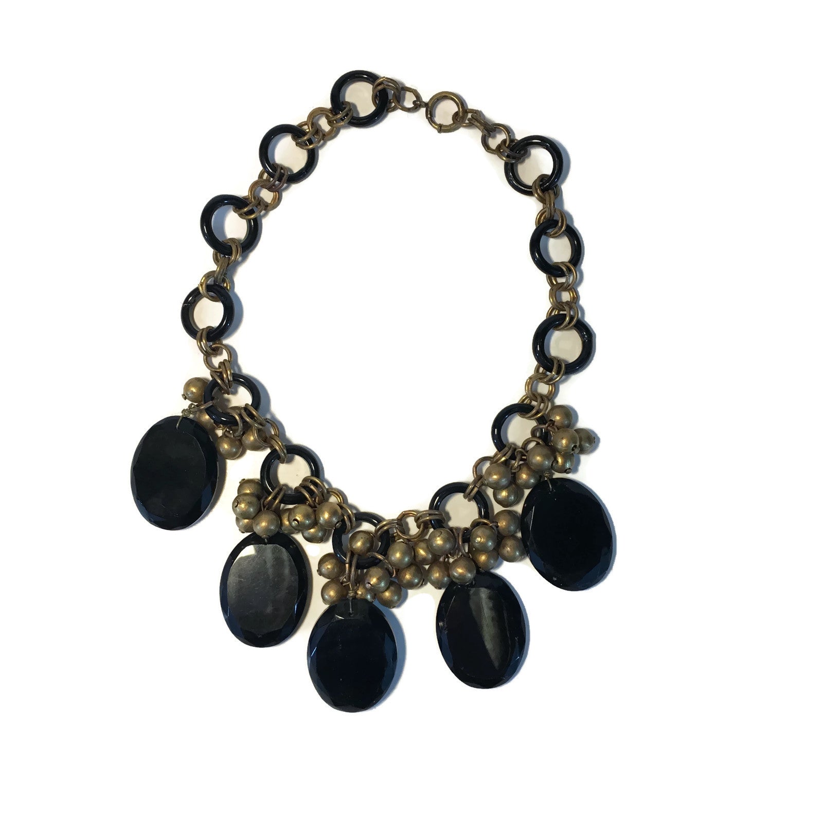 Vintage Early 1940's Miriam Haskell Necklace, Earring & Bracelet Set