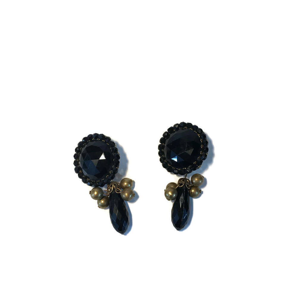 Vintage Early 1940's Miriam Haskell Necklace, Earring & Bracelet Set