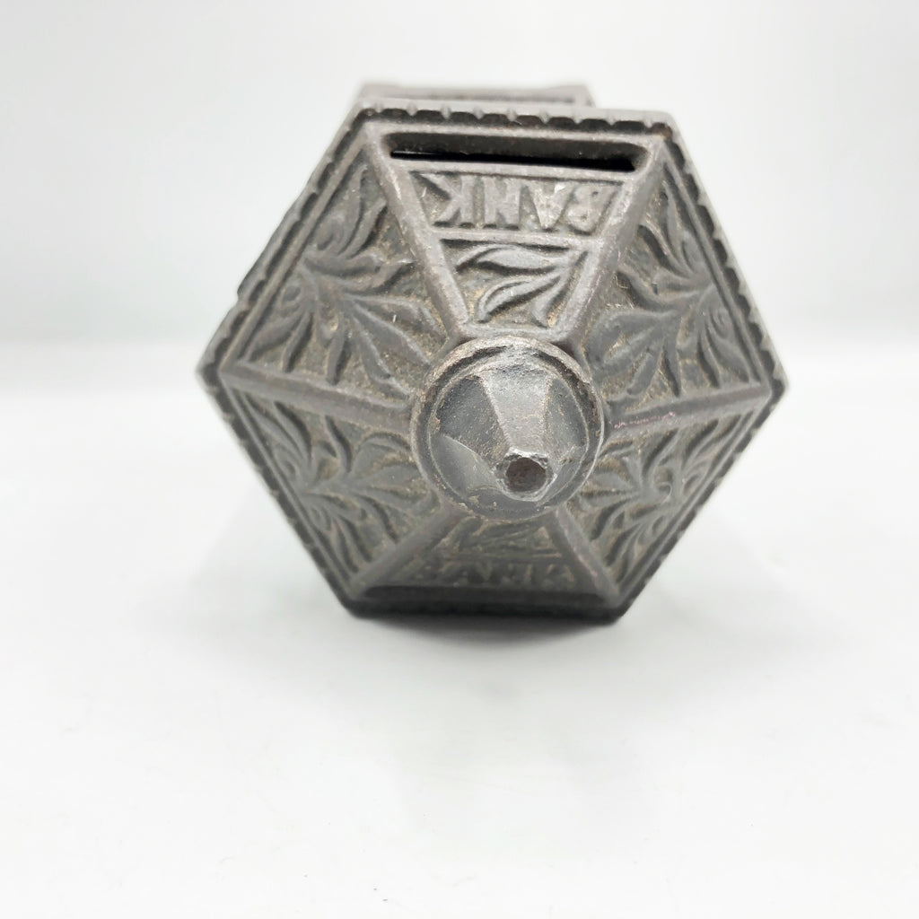 Vintage Asian Esthetic Box w/ Bird Cast Iron Still Bank