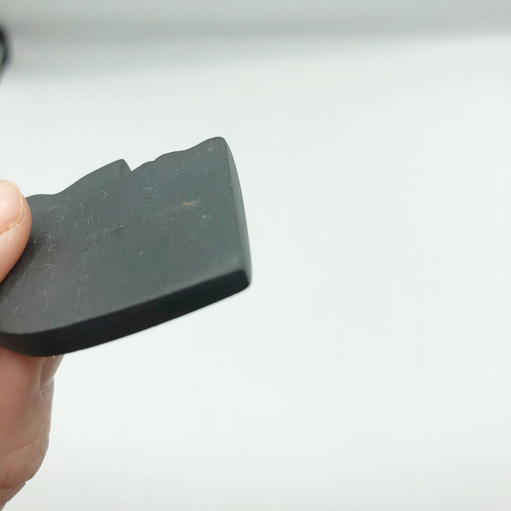 Vintage Carved Argillite Totem Pendant By Calvin Bell Haida B.C.