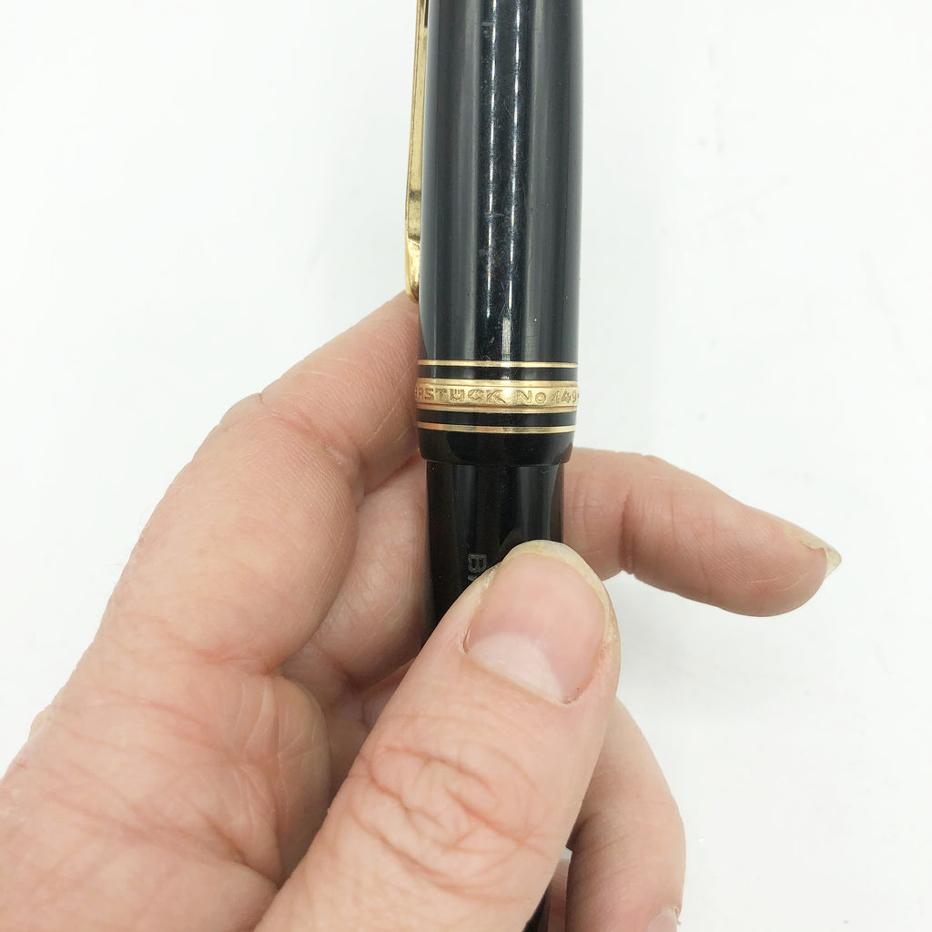 Vintage Montblanc Meisterstuck Black Fountain Pen
