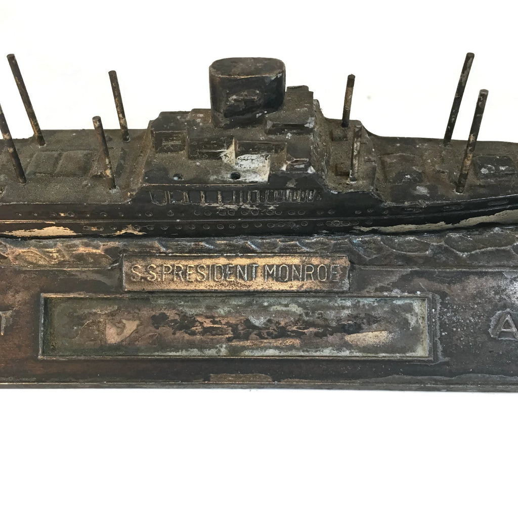 Vintage USS Monroe  Ship Tournament Award (Served in WW2)