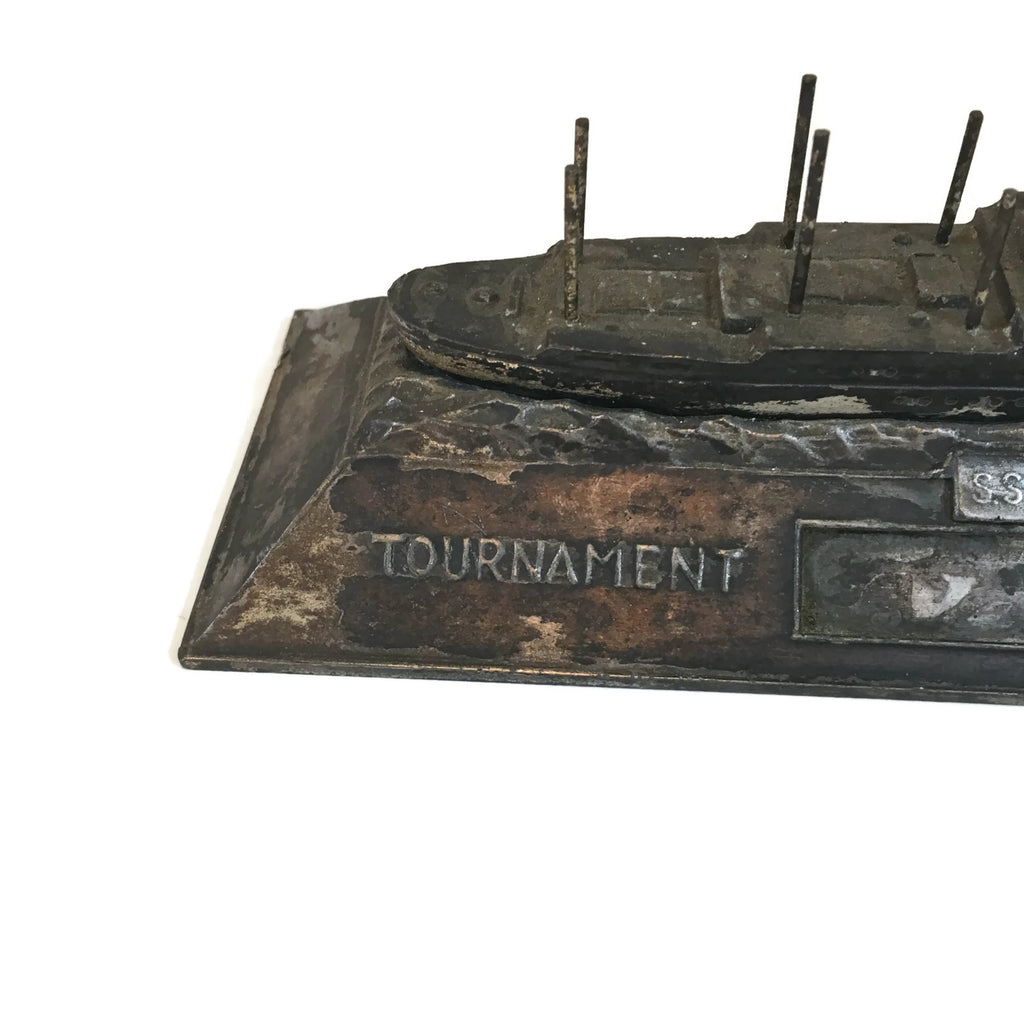 Vintage USS Monroe  Ship Tournament Award (Served in WW2)