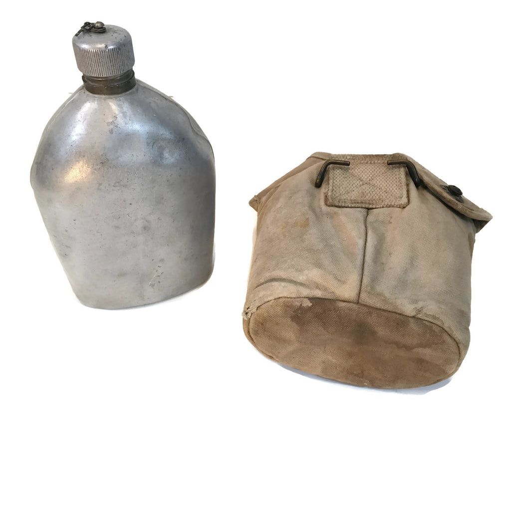 Antique WW1 1918 Canteen W/ 1917 Cover