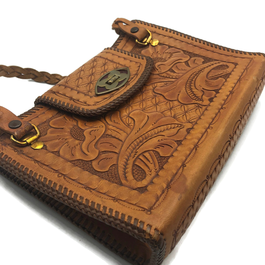 Vintage Tooled Leather Purse