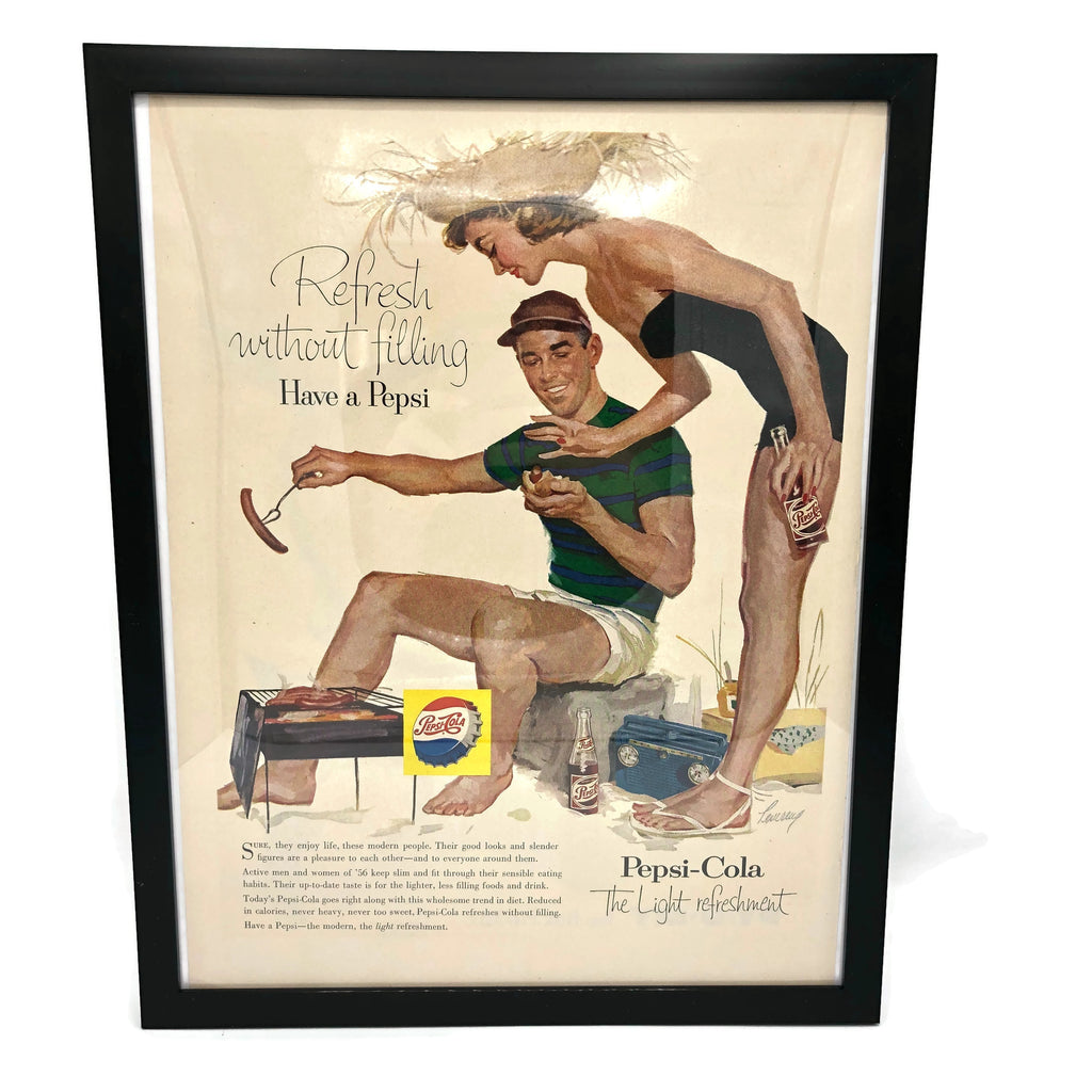Framed Original Pepsi Cola Advertisement