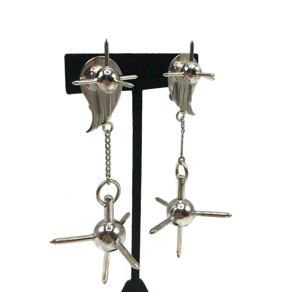 Sterling Silver Custom Made Mace Earrings