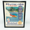 Framed Original Mobile Oil Advertisement
