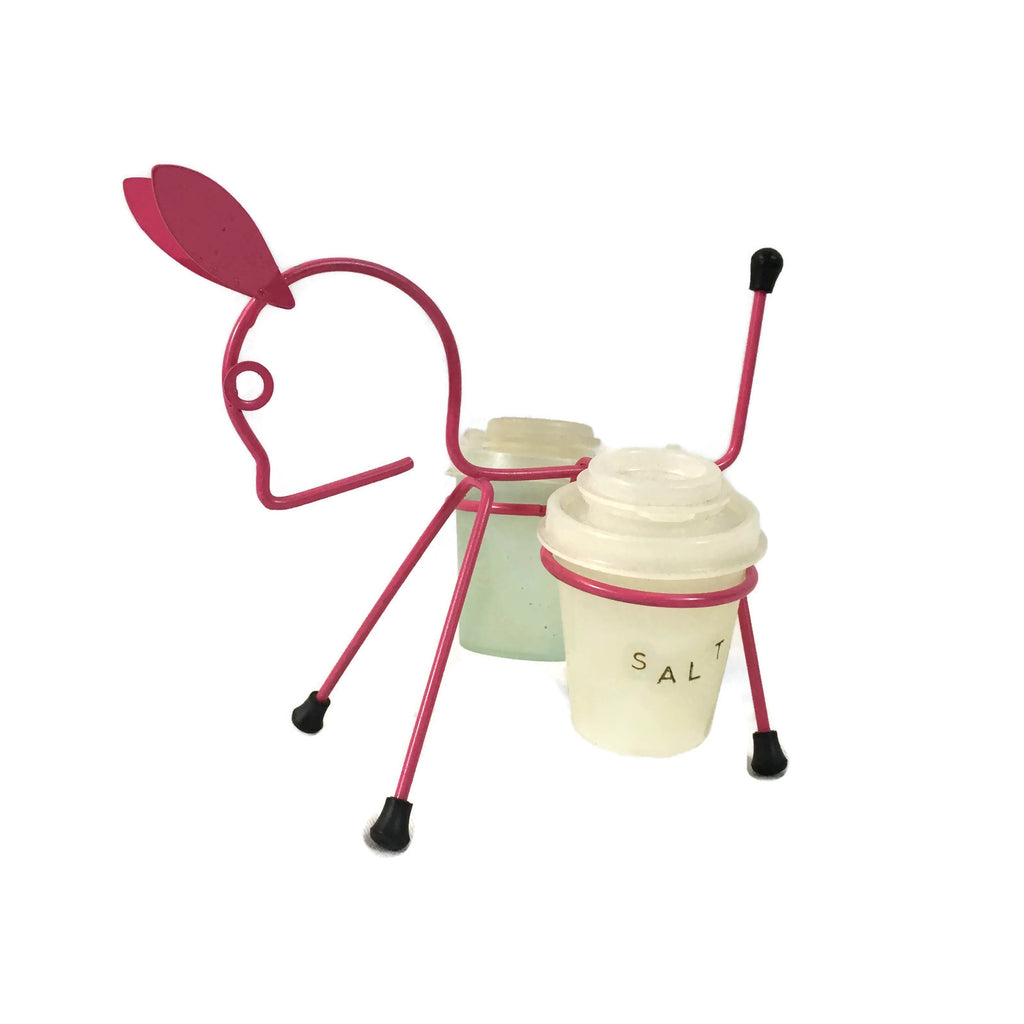 Vintage 1950's Tupperware Donkey Salt & Pepper Set