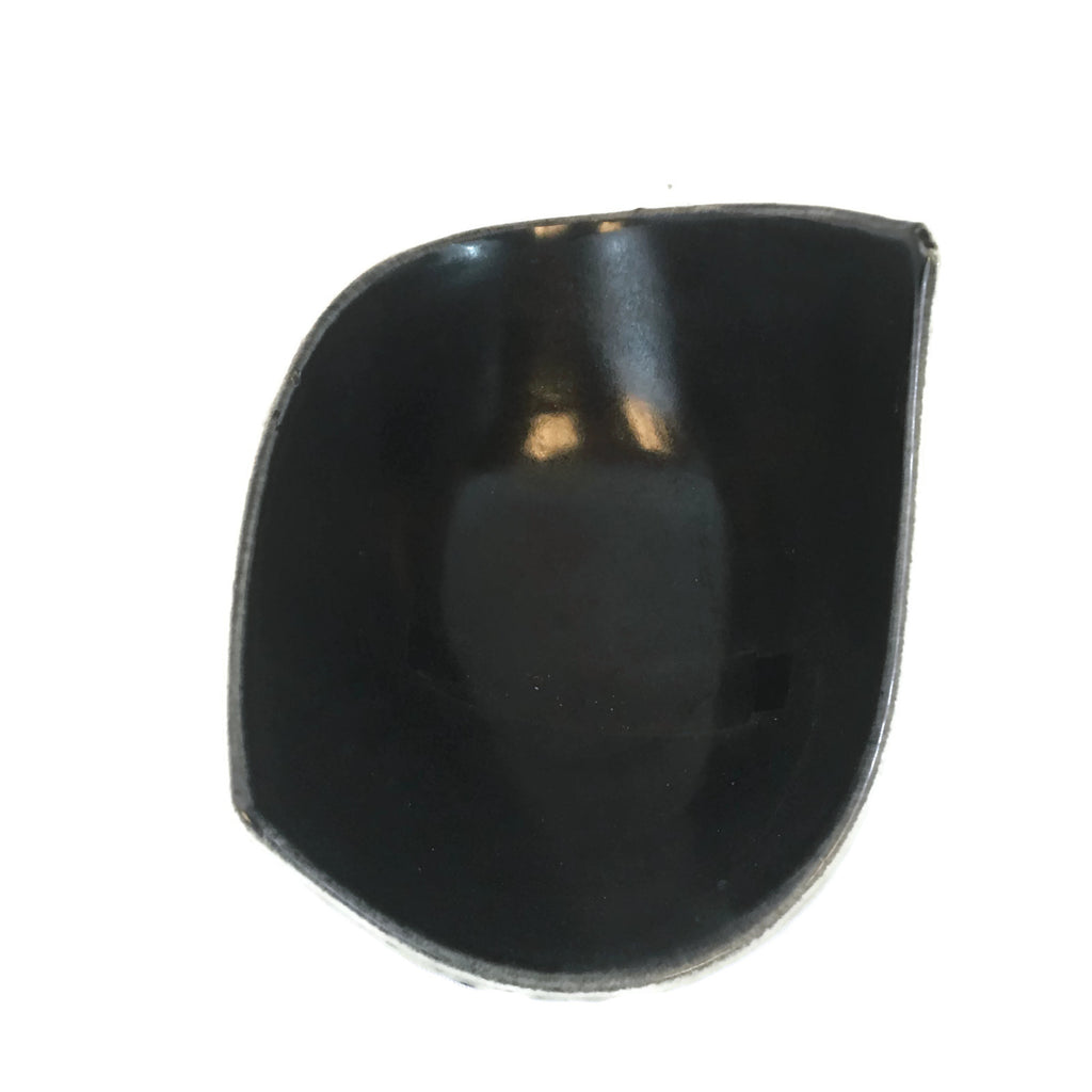 Mid Century Modern Black & White Dish