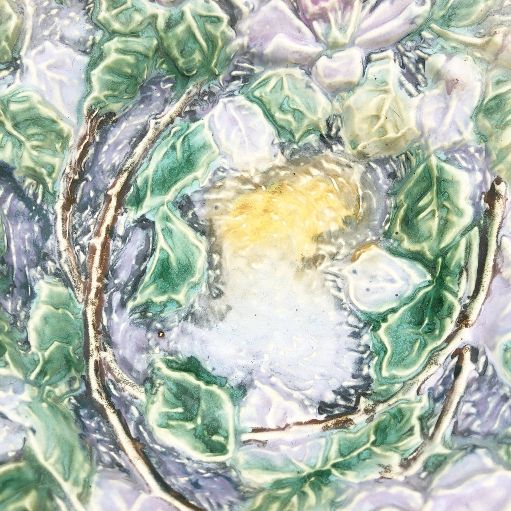 Vintage Weller Pottery Bowl & Flower Frog