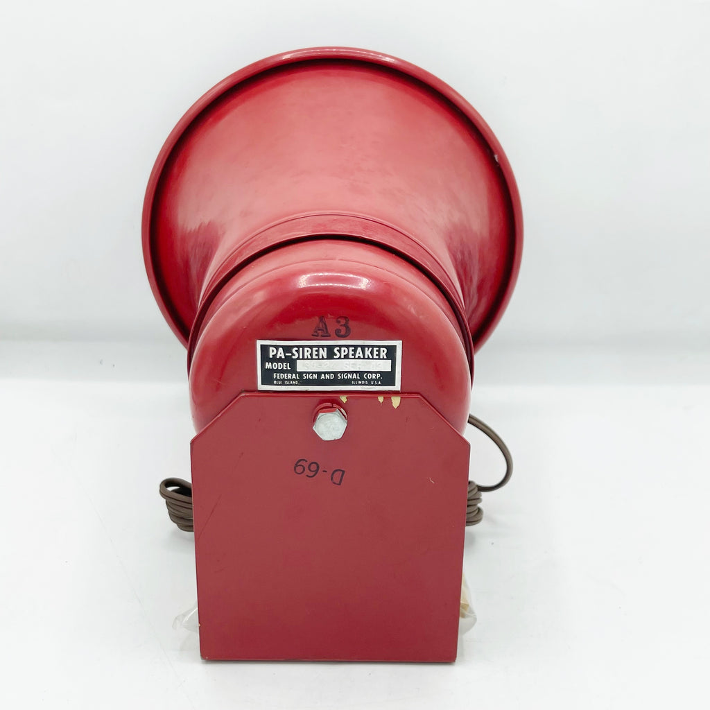 Vintage Federal PA- Siren Speaker Model AS-24 Set. A3