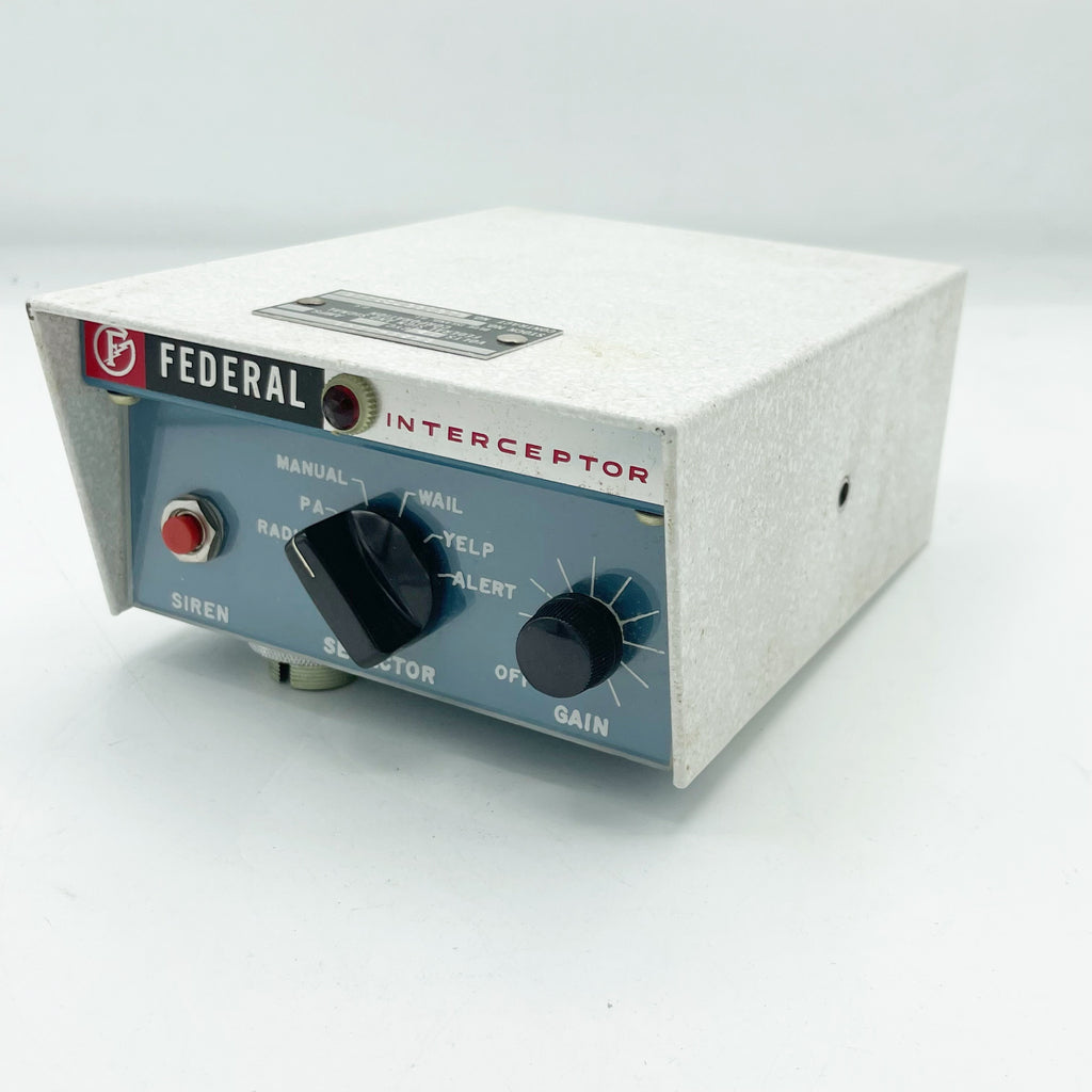 Vintage New Old Stock Federal Siren Interceptor PA-20 (Never Used)