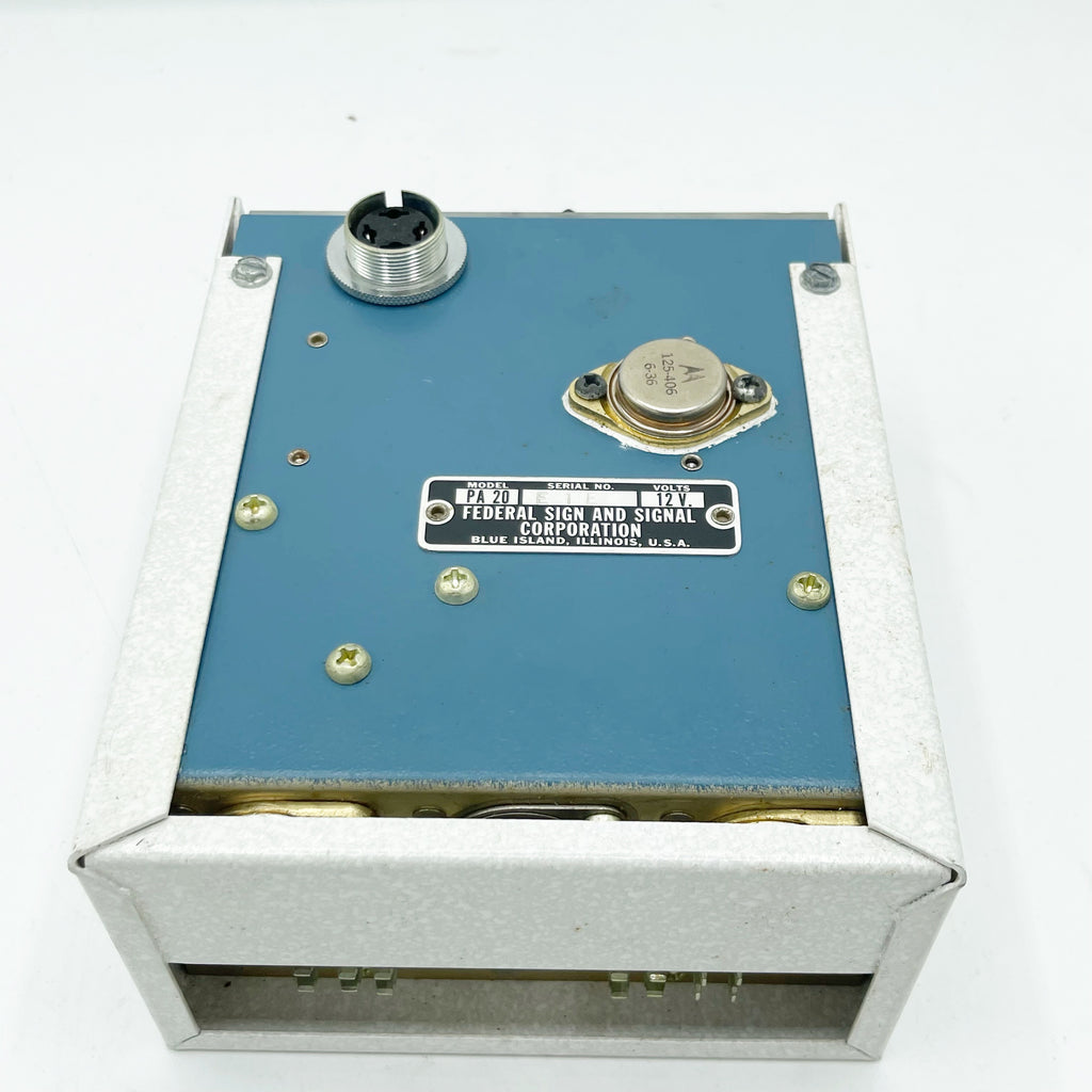 Vintage New Old Stock Federal Siren Interceptor PA-20 (Never Used)