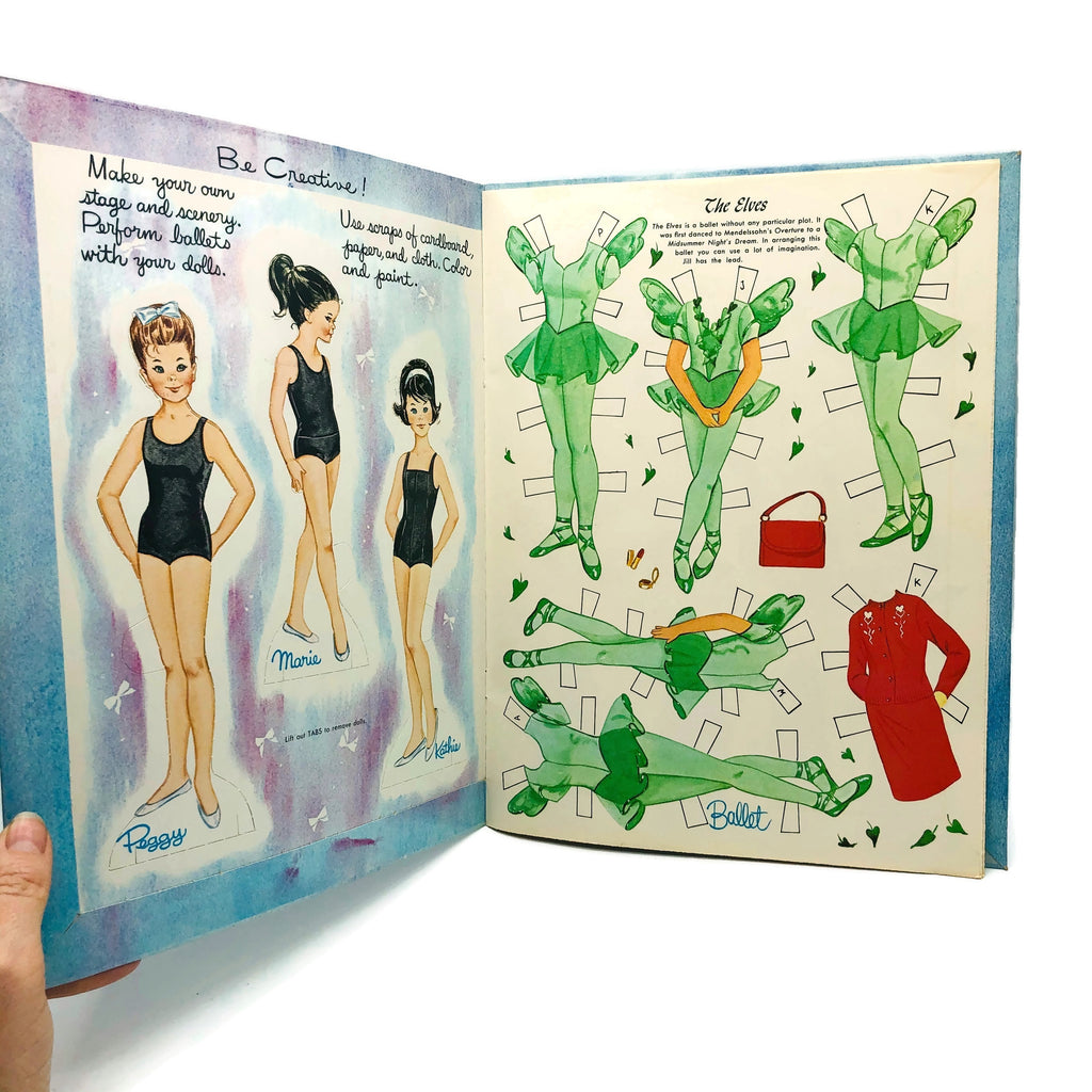 Vintage Whitman Ballet Cut-Outs Uncut Booklet