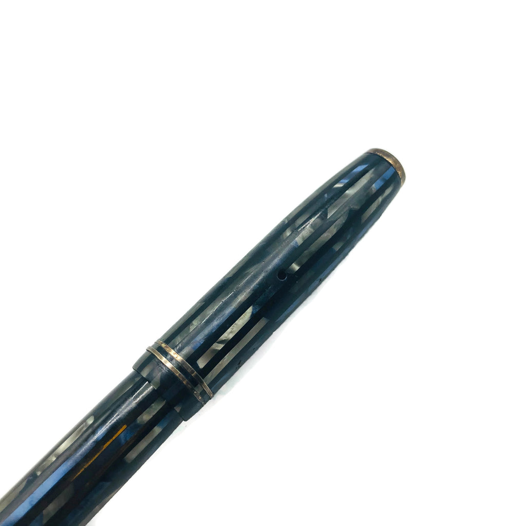 Vintage Circa 1945 Parker Striped Duofold Fountain Pen